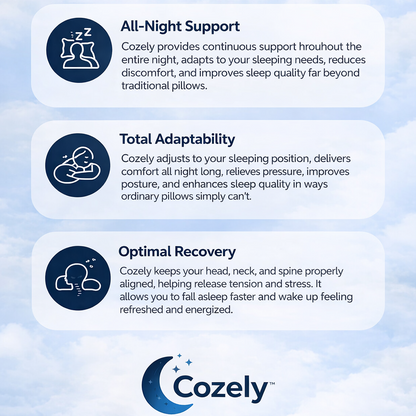 Cozely– Soporte óptimo para quienes duermen de lado